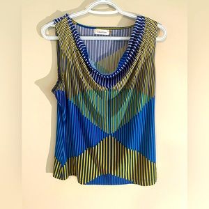 Calvin Klein multi color print shell